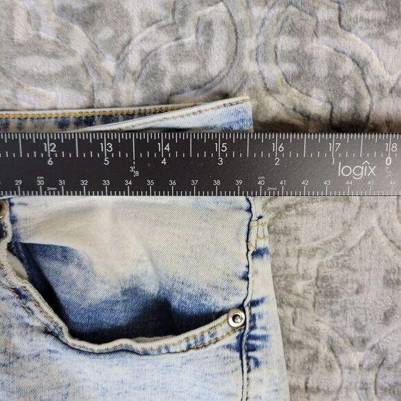 Buckle Black Jeans Mens 32x32 Acid Wash Premium Skinny Flex Distressed - Picture 12 of 16